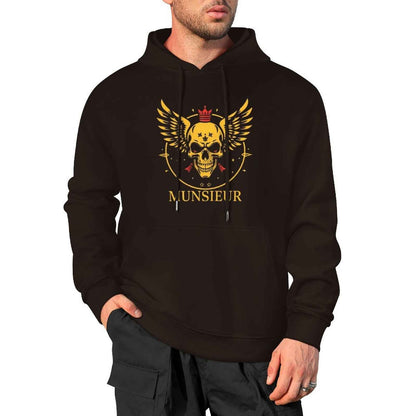 Munsieur Skull Design Hoodie for Urban Fashion - Munsieur
