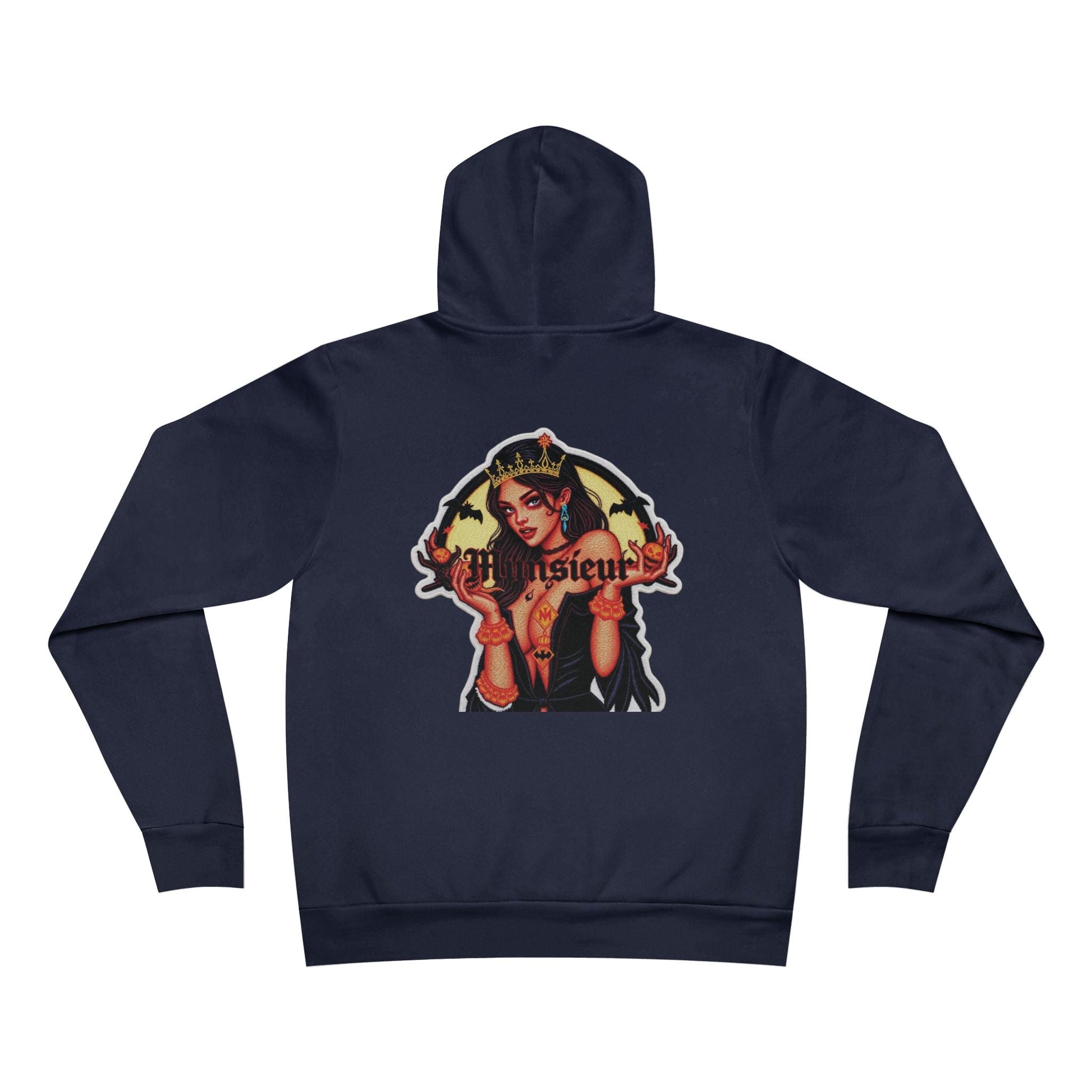 MUNSIEUR Tattooed Queen Pullover Halloween Hoodie Unisex Graphic Sweatshirt Streetwear Fashion Gift for Her Hipster Apparel Unique Design - Munsieur