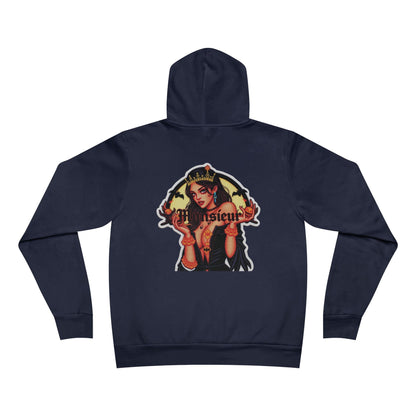 MUNSIEUR Tattooed Queen Pullover Halloween Hoodie Unisex Graphic Sweatshirt Streetwear Fashion Gift for Her Hipster Apparel Unique Design - Munsieur