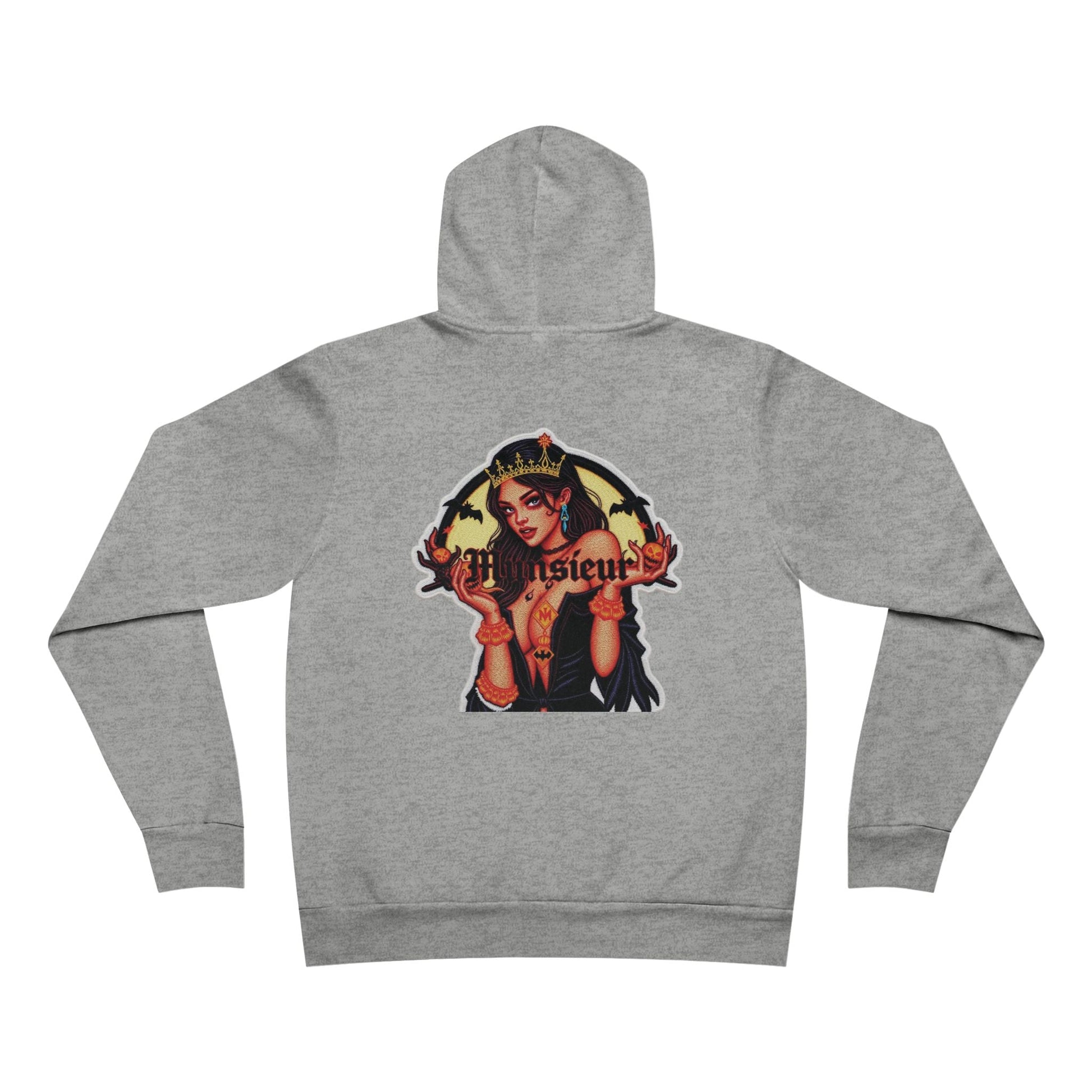 MUNSIEUR Tattooed Queen Pullover Halloween Hoodie Unisex Graphic Sweatshirt Streetwear Fashion Gift for Her Hipster Apparel Unique Design - Munsieur