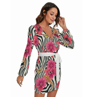 MUNSIEUR Women's Dress With Waist Belt - Munsieur