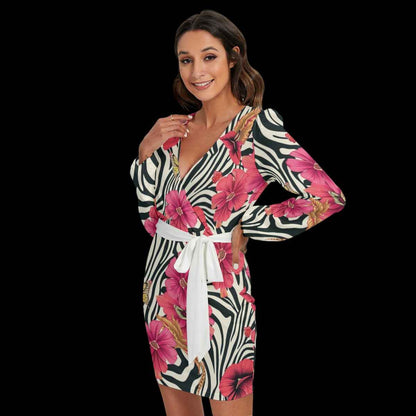 MUNSIEUR Women's Dress With Waist Belt - Munsieur