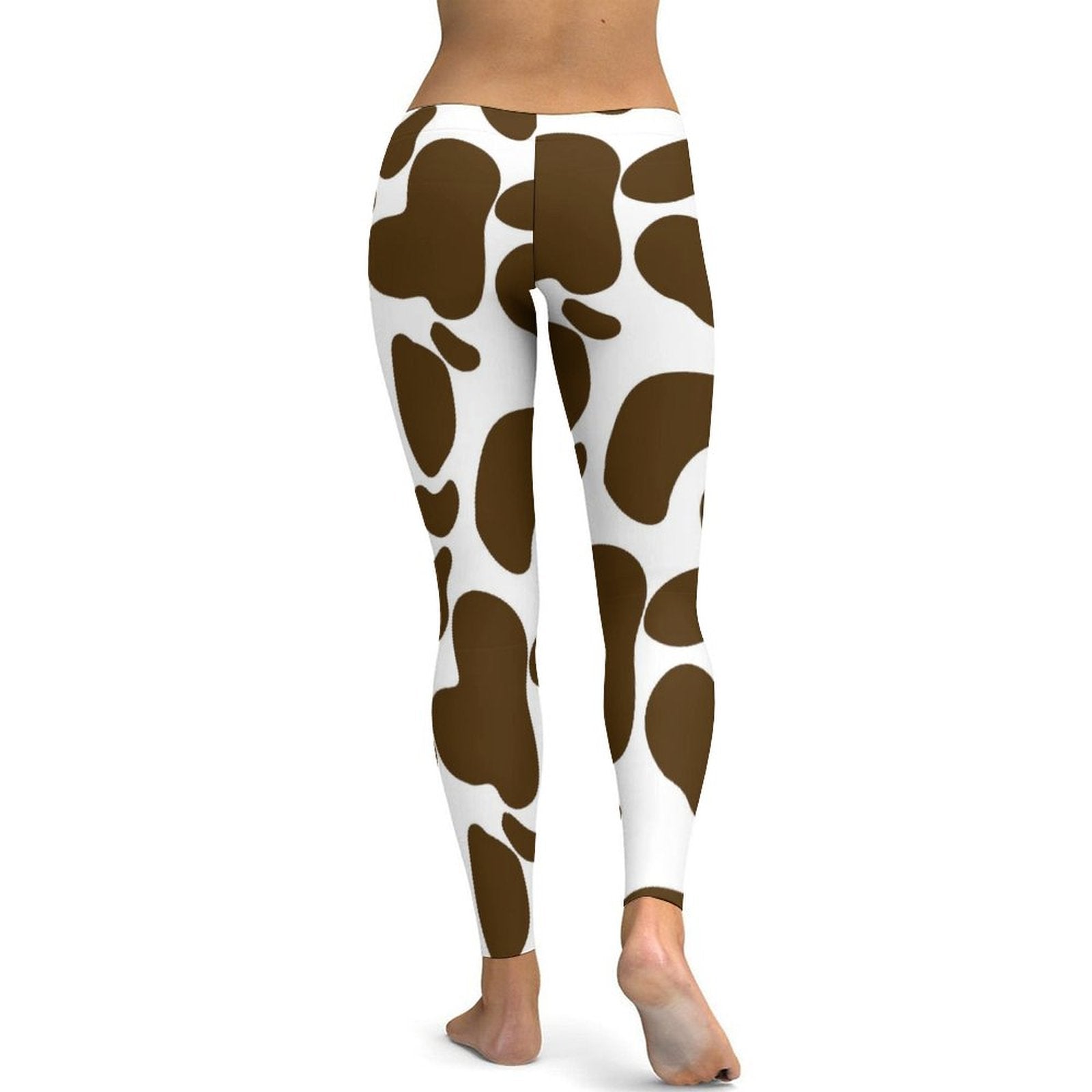 Stylish cow print comfortable leggings for women with a trendy design for everyday wear