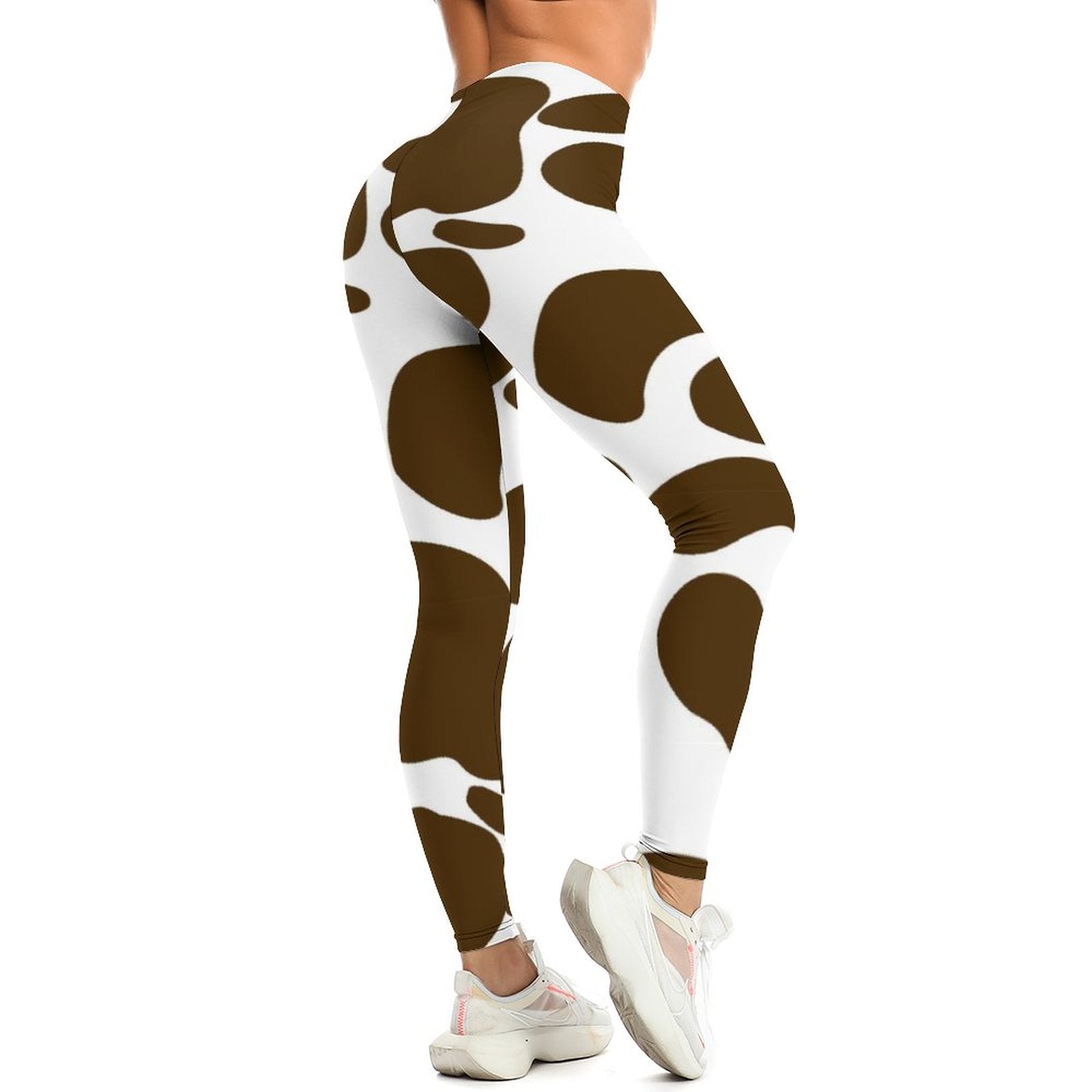 Trendy cow print comfortable leggings for women designed for style and flexibility
