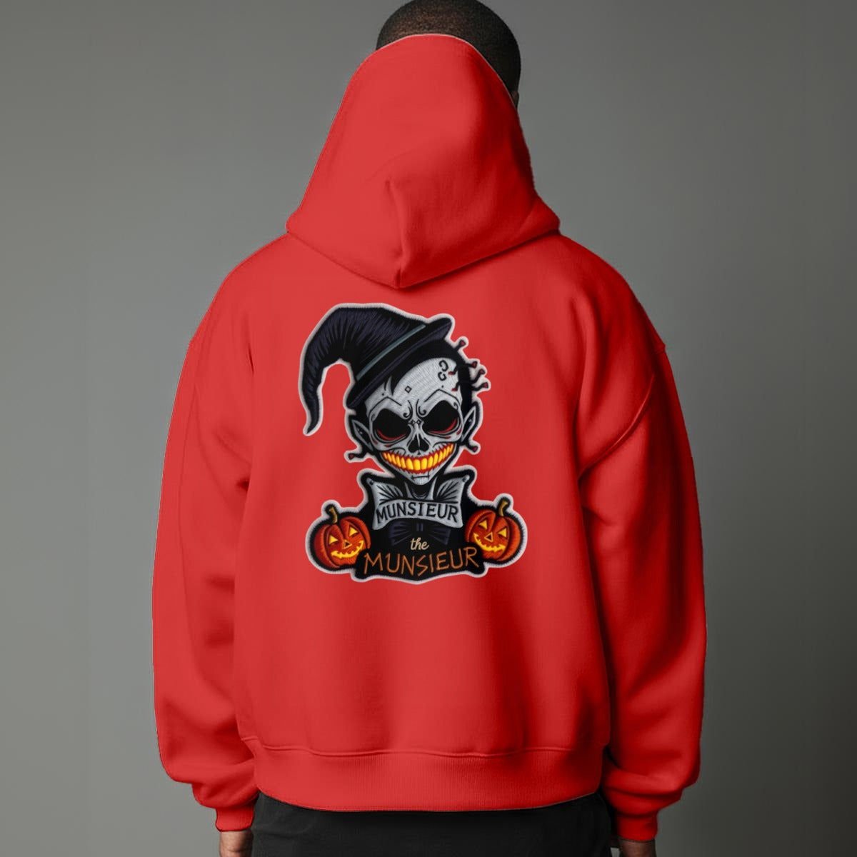 Unisex Halloween Pullover Hoodie Sweater with Micro-Fleece Lining