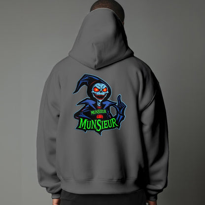 Unisex Halloween Pullover Hoodie Sweater with Micro-Fleece Lining by MUNSIEUR
