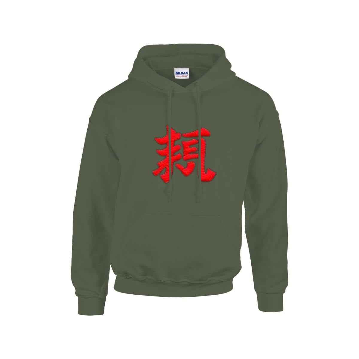 MUNSIEUR Men's Hoodie "The M" Printed in USA |Gildan 18500 Double DTF